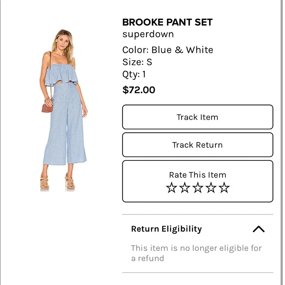 Brooke Pant Set in Blue - Picture 3 of 6